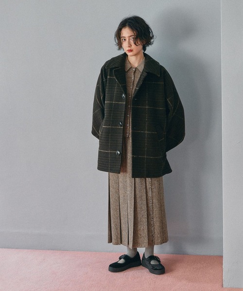 niko and… ライトモッサドルマンジャケットコート　ブラウン niko and…（ニコアンド） ブルゾン アウター ライトモッサドルマン