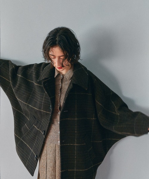 niko and… ライトモッサドルマンジャケットコート　ブラウン セール】ライトモッサドルマンジャケットコート（ブルゾン）｜niko and