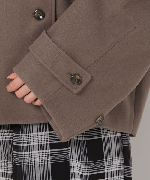 「mysty woman」 ピーコート FREE アイボリー レディース_画像6