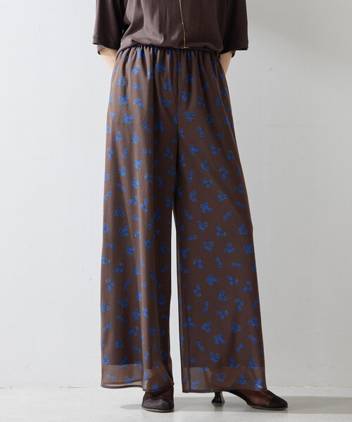 「Whim Gazette」 イージーパンツ FREE ブラウン レディース_画像3