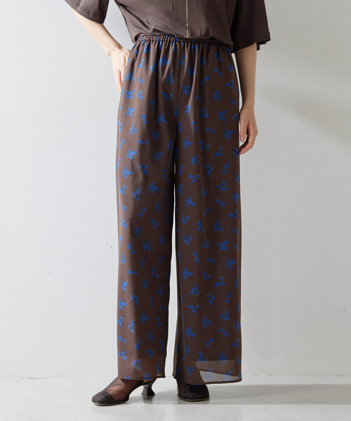 「Whim Gazette」 イージーパンツ FREE ブラウン レディース_画像4