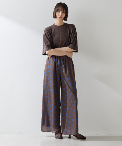 「Whim Gazette」 イージーパンツ FREE ブラウン レディース_画像5