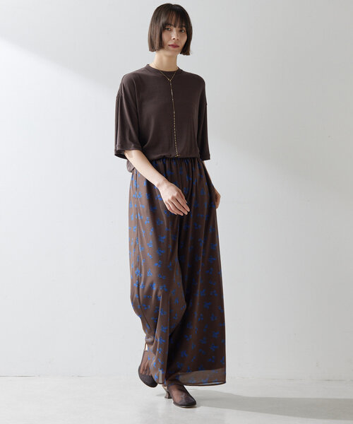 「Whim Gazette」 イージーパンツ FREE ブラウン レディース_画像7