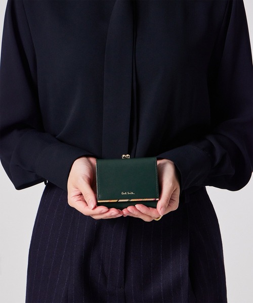Paul Smith（ポール・スミス） 財布 Newスワールトリム がま口3つ折り