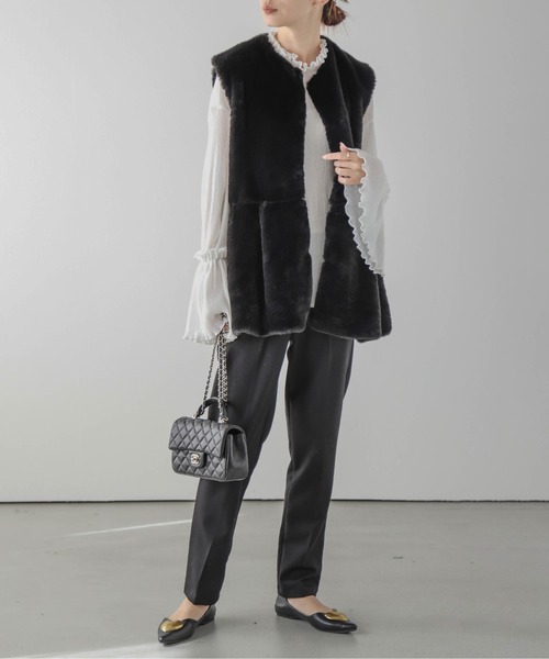 「SUGAR BISKET」 ベスト フリー ベージュ レディース_画像6