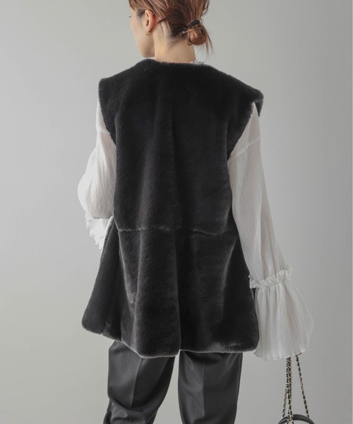 「SUGAR BISKET」 ベスト フリー ベージュ レディース_画像8