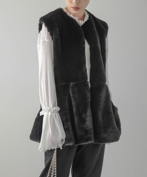 「SUGAR BISKET」 ベスト フリー ベージュ レディース_画像9