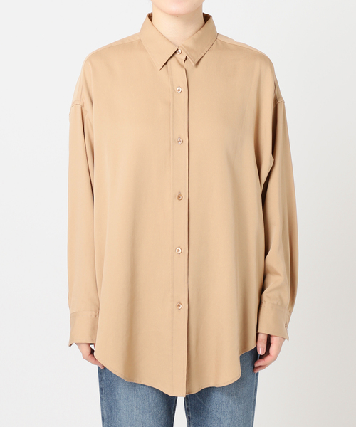 お値下げ　TOUJOURS ベージュ 長袖シャツ　ブラウス　１ plage（プラージュ） 長袖シャツ - ベージュ レディース : ZOZOTOWN