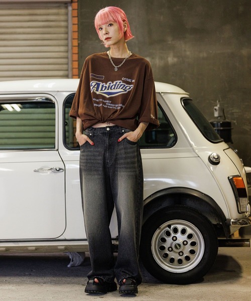 「PBLIM」 デニムパンツ LARGE ブラック レディース_画像3