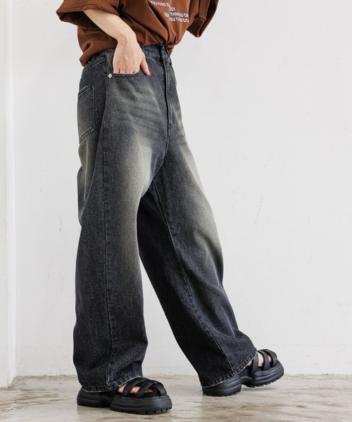 「PBLIM」 デニムパンツ LARGE ブラック レディース_画像8