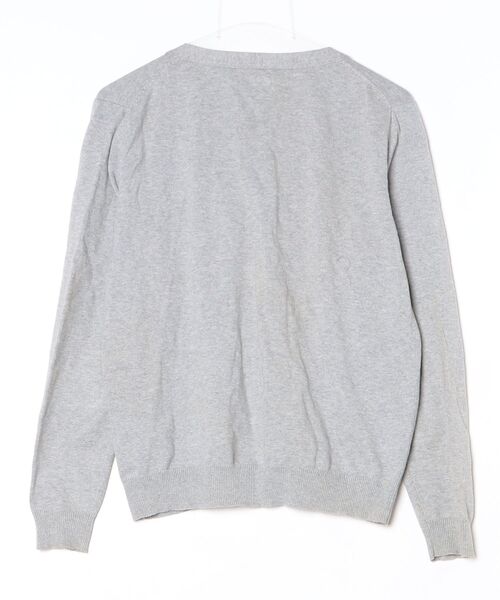 「HEAD PORTER PLUS」 ニットカーディガン M グレー メンズ_画像2