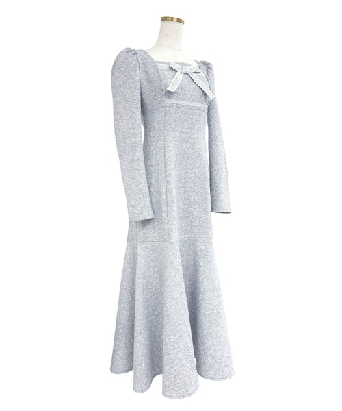 Rose Muse（ロゼミューズ） ワンピース Lace ribbon knit sew one