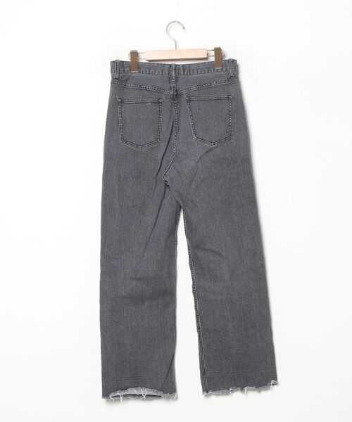 「LOWRYS FARM」 デニムパンツ LARGE ブラック レディース_画像2