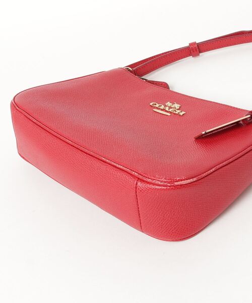 COACH レッド ショルダーバッグ 保存袋付き COACH レッド ショルダーバッグ 保存袋付き