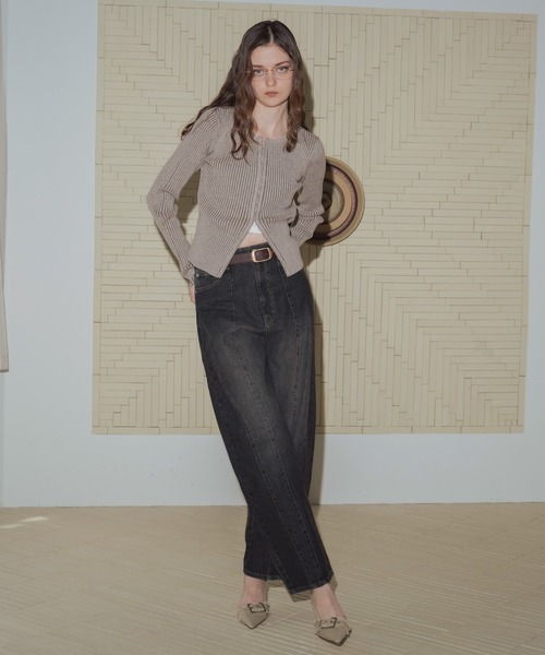 「Mili affinity」 ニットカーディガン FREE ベージュ レディース_画像7