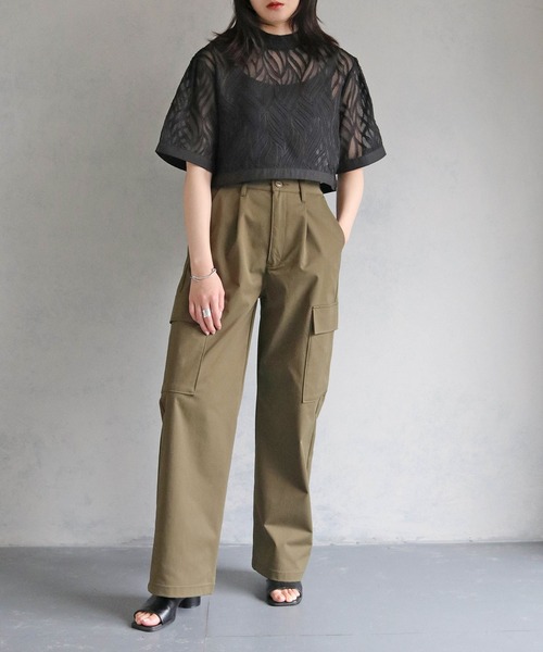 「cheriella」 半袖ブラウス M ブラック レディース_画像7
