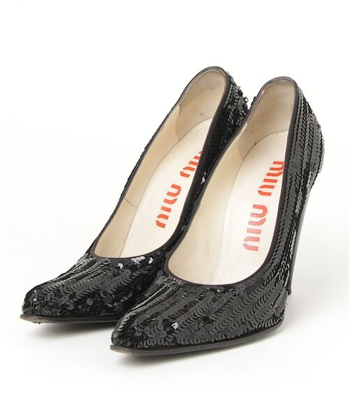 miu miu（ミュウミュウ） パンプス 36 ブラック レディース : ZOZOTOWN