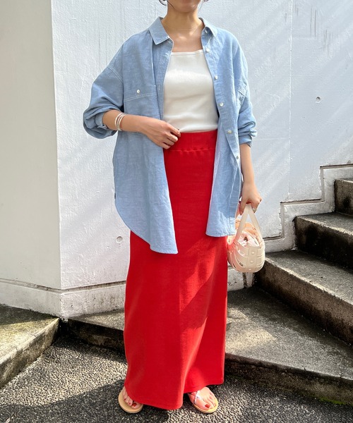 「SHENERY」 長袖シャツ FREE ライトブルー レディース_画像6