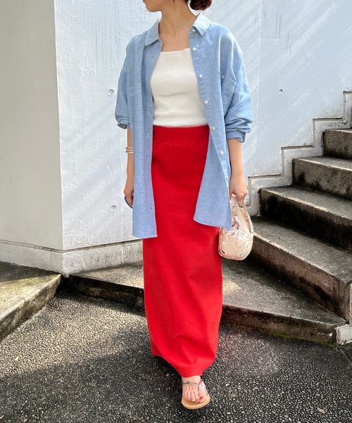 「SHENERY」 長袖シャツ FREE ライトブルー レディース_画像7