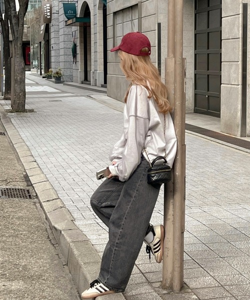 「Java」 スウェットカットソー MEDIUM グレー レディース_画像7