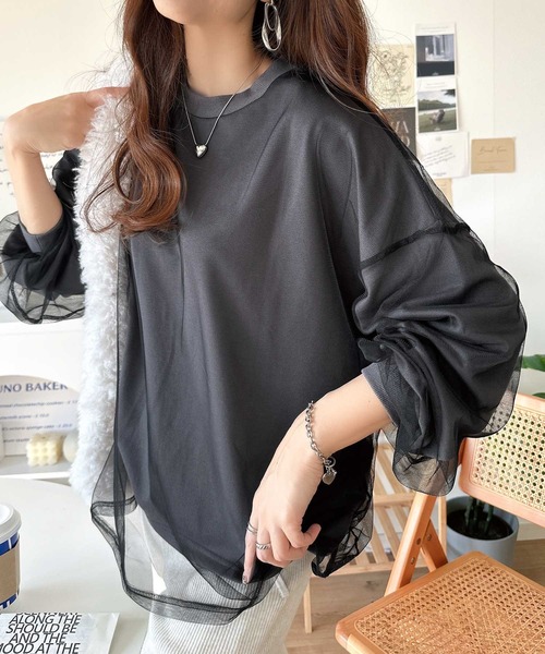 「Java」 スウェットカットソー MEDIUM グレー レディース_画像10