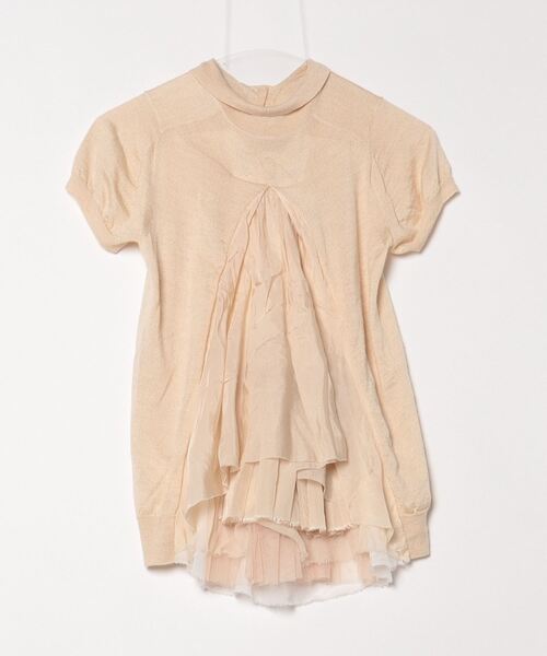 sacai（サカイ） 半袖ニット 2 ベージュ レディース : ZOZOTOWN Yahoo