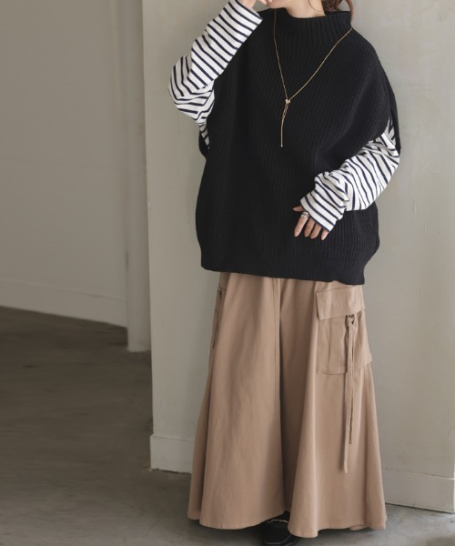 「HUG.U」 ニットベスト FREE グレー系その他 レディース_画像8