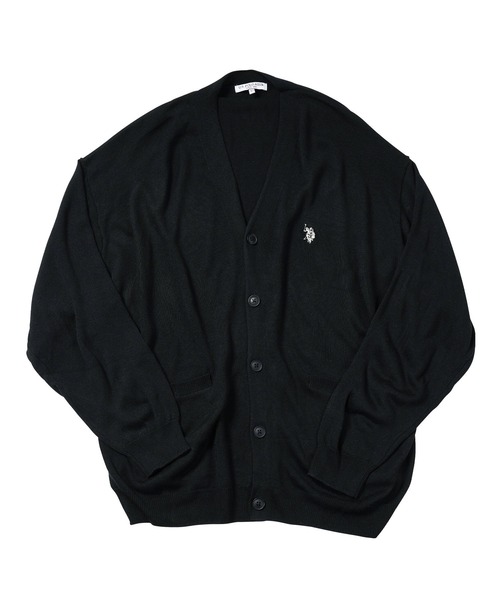 「U.S. POLO ASSN.」 ニットカーディガン MEDIUM ブラック メンズ_画像8