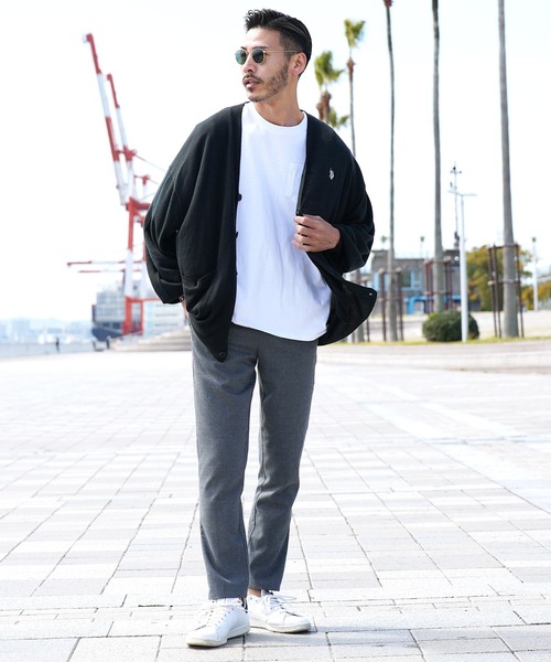 「U.S. POLO ASSN.」 ニットカーディガン MEDIUM ブラック メンズ_画像9