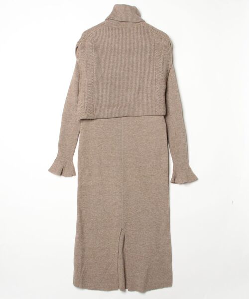 「mystic」 コンビワンピース FREE モカ レディース_画像2