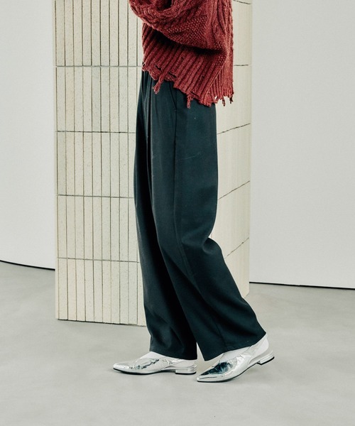 「LEPSIM」 イージーパンツ FREE グレー レディース_画像5