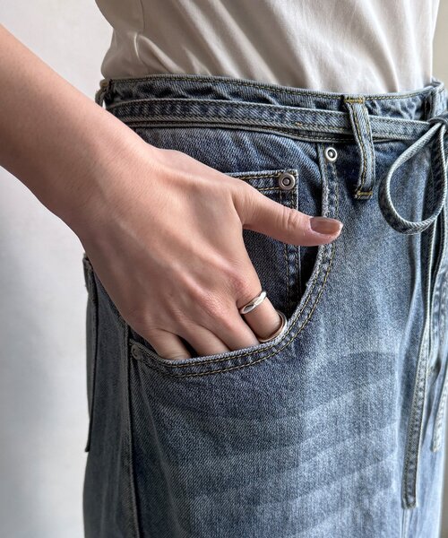 DouDou（ドゥドゥ） ロング スカート 「セットアップ可能」ベルト付