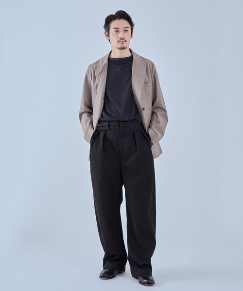 EDIFICE（エディフィス） ワイドパンツ パンツ MORE THAN コットン