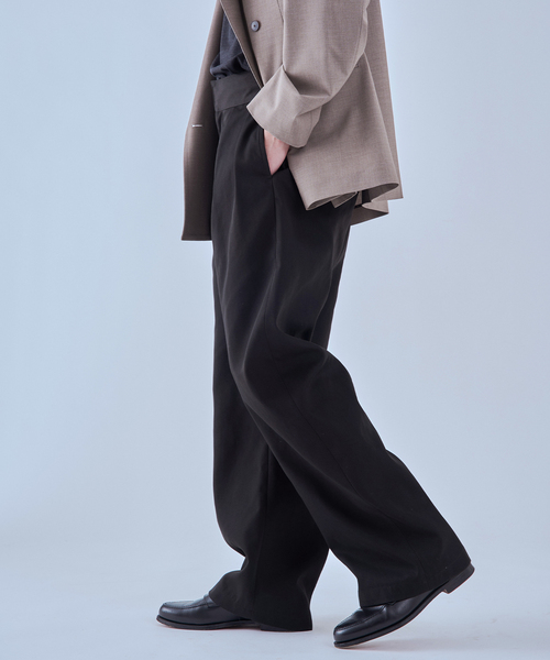 EDIFICE（エディフィス） ワイドパンツ パンツ MORE THAN コットン