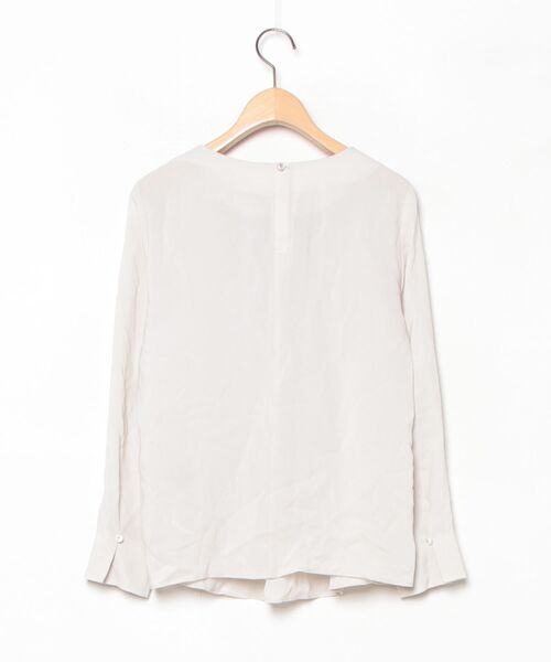 「INDIVI」 長袖ブラウス 36 ライトベージュ レディース_画像2