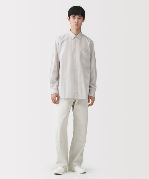 MUJI Labo シャツ 「MUJI Labo」紳士 ポプリンレギュラーカラーシャツ