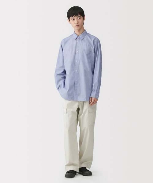 MUJI Labo シャツ 「MUJI Labo」紳士 ポプリンレギュラーカラーシャツ