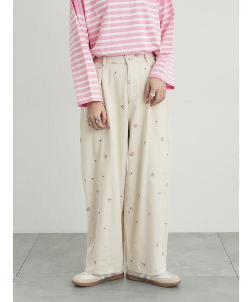 パンツ 「新色追加」「オーガニックコットン」デニムバレルパンツ レディースの画像