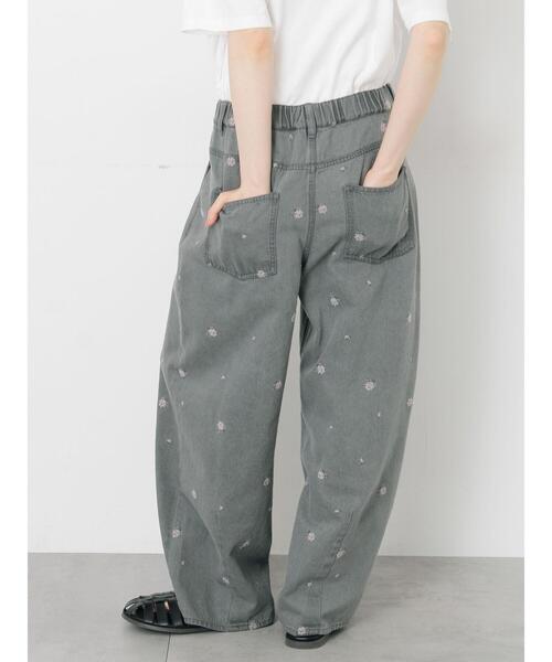 パンツ 「新色追加」「オーガニックコットン」デニムバレルパンツ レディースの画像