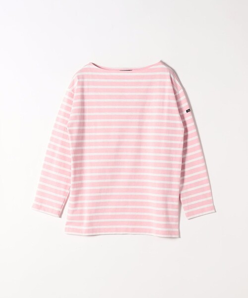 Le minor ルミノア Tシャツ ロンT カットソー トップス ホワイト ピンク 白 1 長袖 ボーダー コットン 綿 JEANNE おしゃれ シンプル 着回し 【レディース】【中古】【美品】 楽天市場】【LINE登録で500円オフクーポン】 ルミノア ボーダー Le