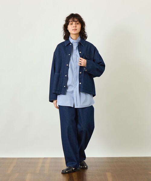 マッキントッシュフィロソフィー　デニムジャケット　レディース　春　ネイビー　38 MACKINTOSH PHILOSOPHY（マッキントッシュフィロソフィー） デニム