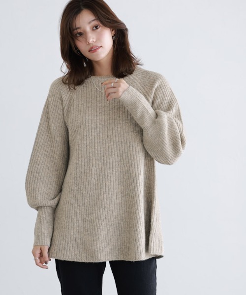 「Pierrot」 長袖ニット L ブラック レディース_画像9