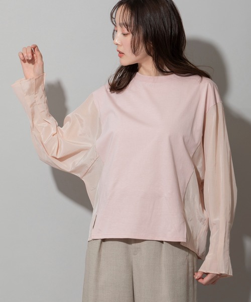 「Munich」 長袖カットソー OS ネイビー レディース_画像3