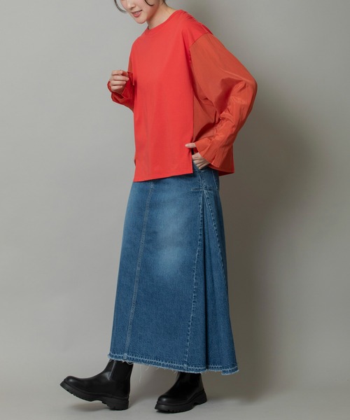 「Munich」 長袖カットソー OS ネイビー レディース_画像8