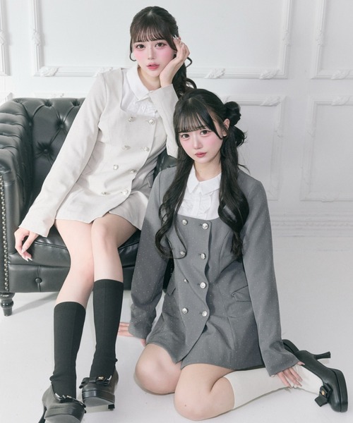 OLIVE des OLIVE（オリーブデオリーブ） ジャケット ノーカラー