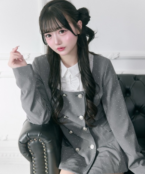 OLIVE des OLIVE（オリーブデオリーブ） ジャケット ノーカラー
