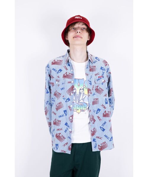 「HYSTERIC GLAMOUR」 長袖シャツ SMALL ホワイト系その他 メンズの画像
