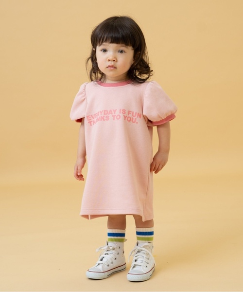 petit main and D. ワンピース 鹿の子リンガーワンピース キッズ 子供
