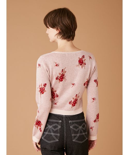 「FURFUR」 ニットカーディガン F ブラック レディース_画像4