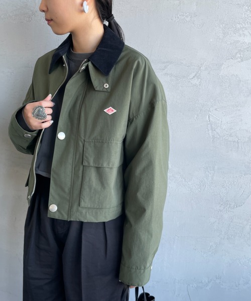 Danton（ダントン） ジャケット 38 オリーブ レディース : ZOZOTOWN